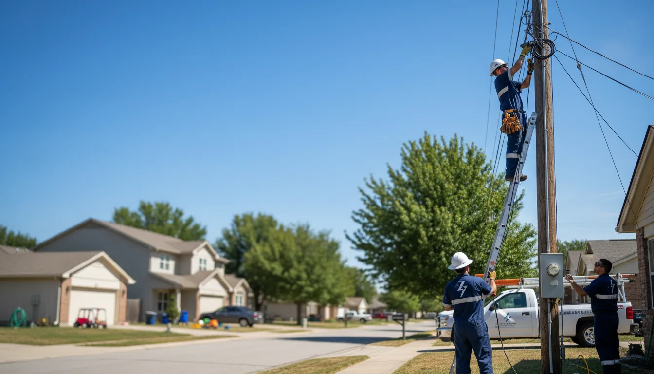 Residential electrician providing installation services in Riverview, MI